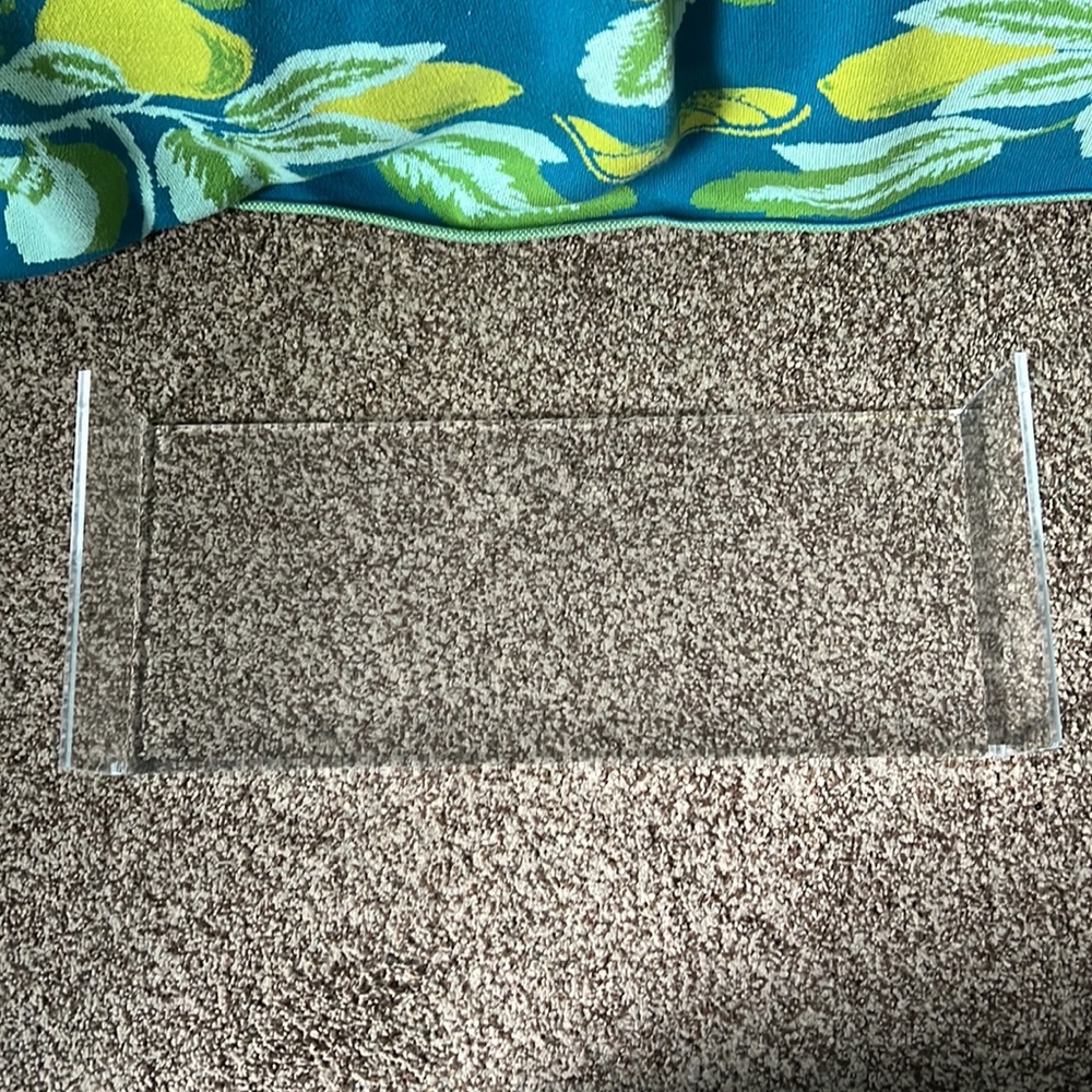 The Container Store Clear Acrylic Monitor Stand Riser - Picture 5 of 7